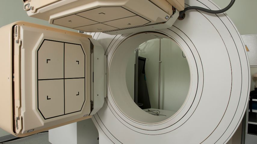 Scyntygraf do badania nuklearnego z bliska